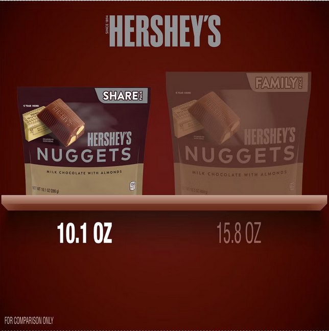 Hershey's Nuggets with Almonds Share Size Chocolate Candy - 10.1oz