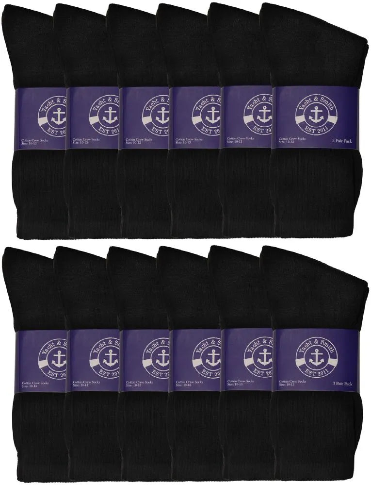 Men’s Cotton Crew Socks (6 pairs)