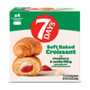7Days Soft Croissant, Strawberry Vanilla (4 Pack), On The Go Breakfast, Individually Wrapped (2.12oz, Pack of 4), 8.5oz