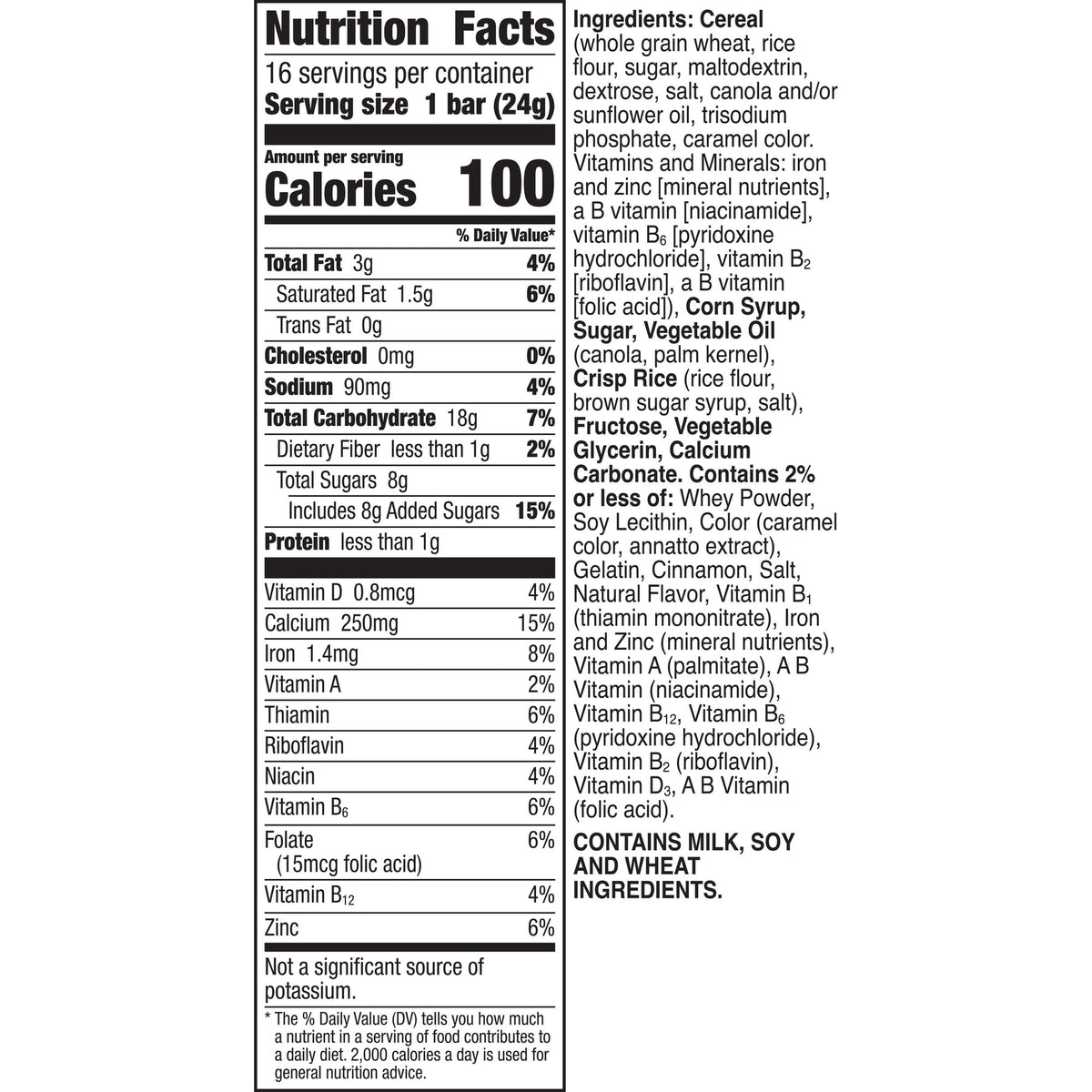 Cinnamon Toast Crunch Cereal Treat Bars (16 Bars)
