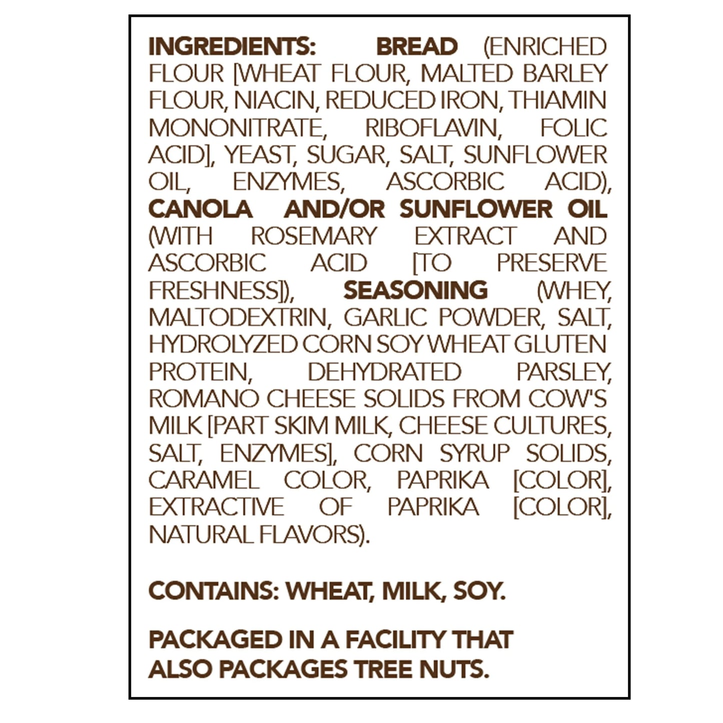 Olive Garden Garlic Romano Regular Seasoned Croutons, 5 oz Resealable Bag, Ready to Eat