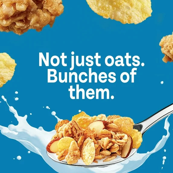 Post Honey Bunches of Oats with Almonds Breakfast Cereal, Crunchy 12 oz Box