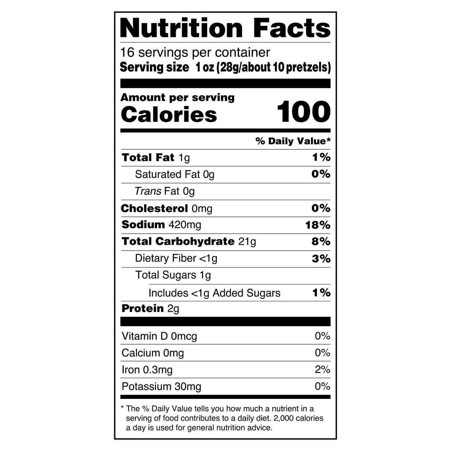 Utz Classic Thins Pretzels, 16 oz Bag
