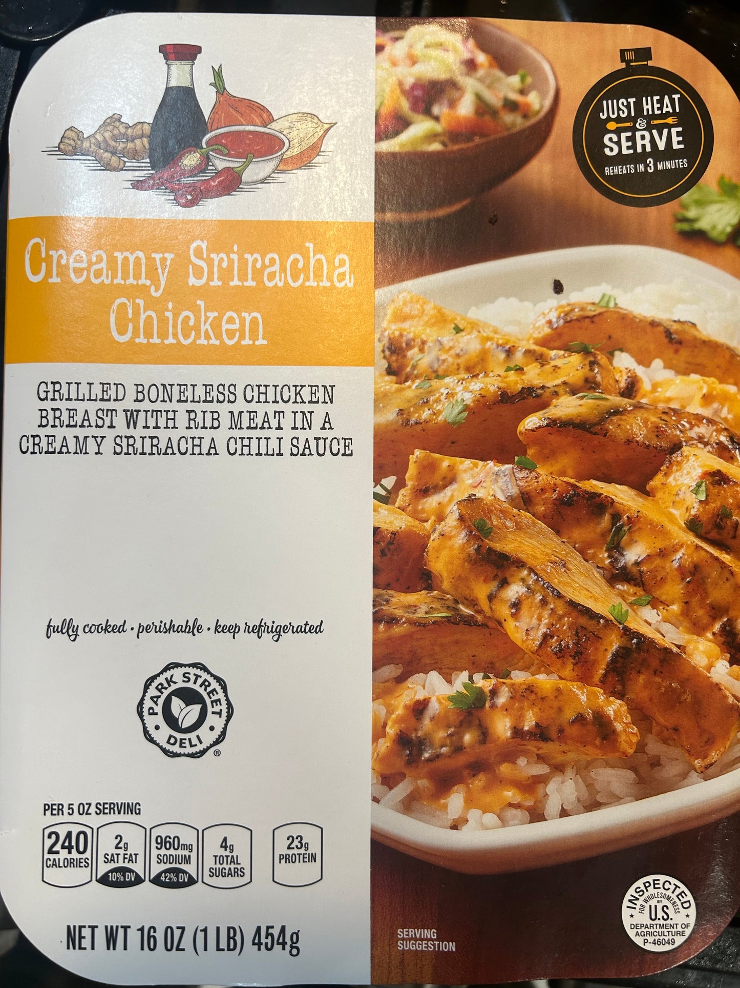 Park Street Deli Creamy Sriracha Chicken, 16oz
