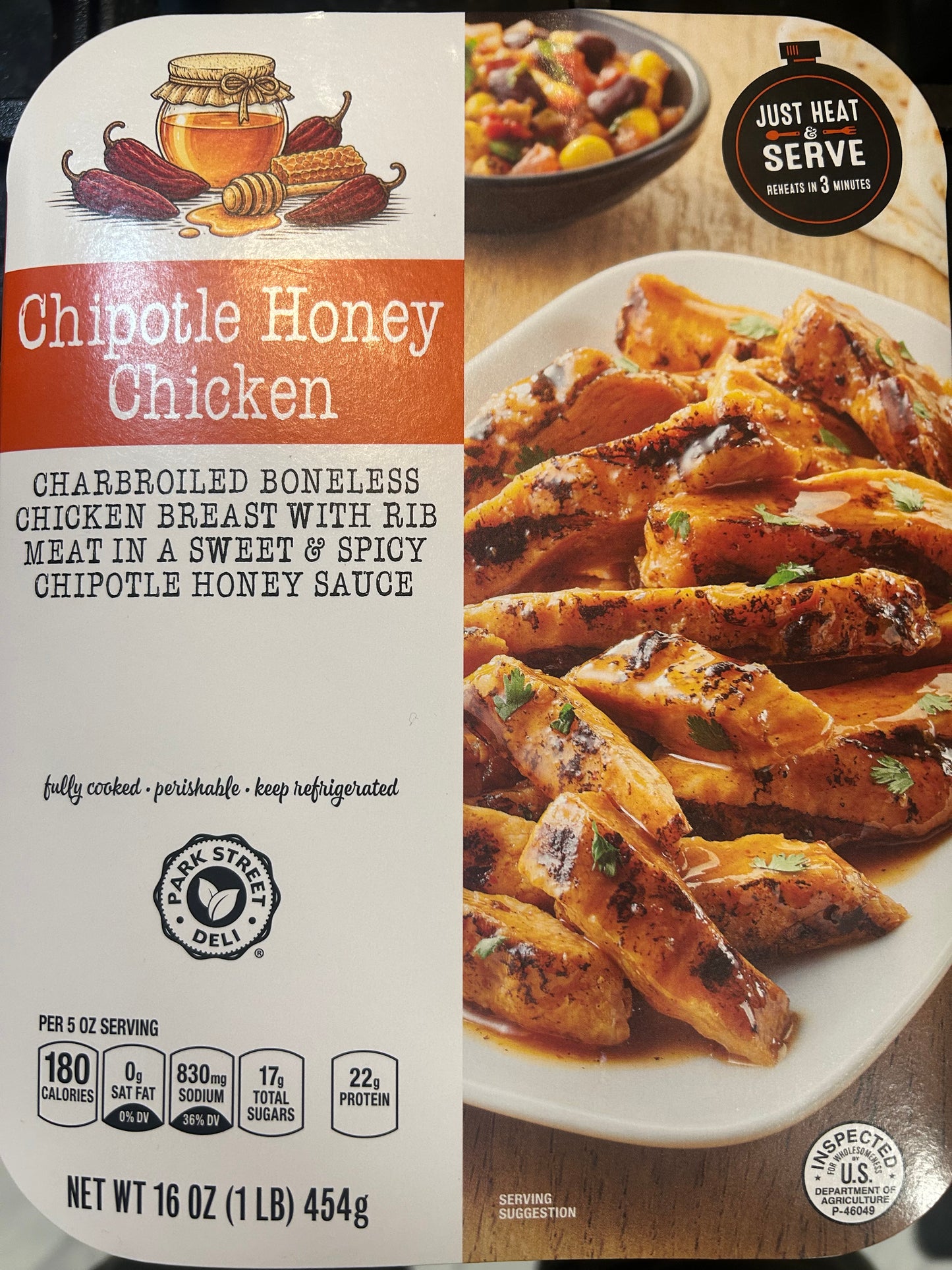 Park Street Deli Chipotle Honey Chicken, 16oz