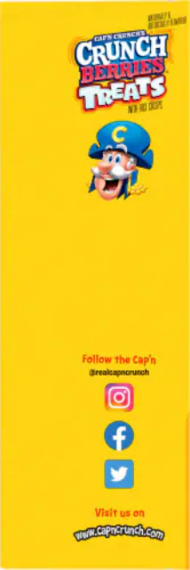 Cap'N Crunch Berry Rice Crisps Cereal Bars 8 ct, 0.84oz.