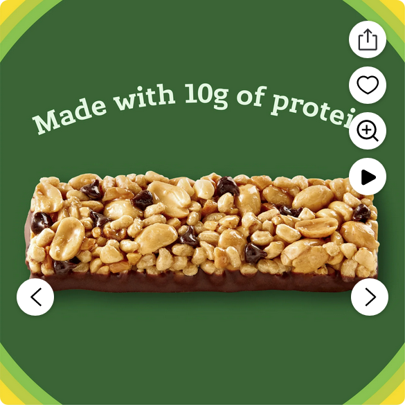 Nature Valley Chewy Protein Granola Bars, Salted Caramel Nut, 5 Bars, 7.1 OZ