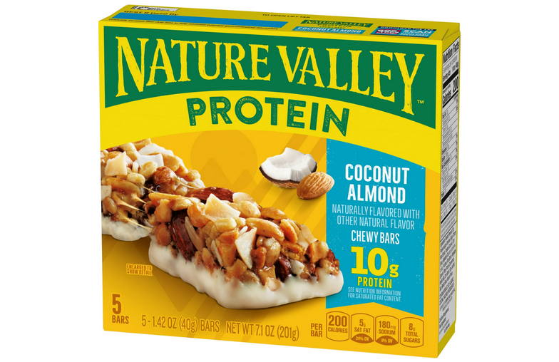 Nature Valley Chewy Granola Bar, Protein, Coconut Almond, 5 Bars, 7.1 OZ
