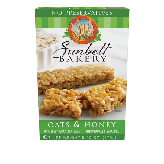Sunbelts Oats & Honey Granola Bars 10ct, 9.5oz