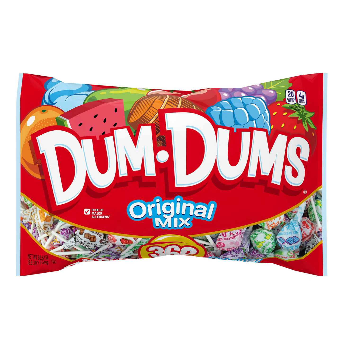 Spangler Dum Dums Original Pops, 360 pk. (3.9 lbs)
