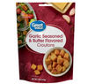 Great Value Garlic & Butter Seasoned Croutons, 5 oz Resealable Bag, Baked from Wheat Bread, Ready-to-eat