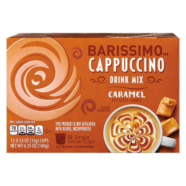 Barissimo Caramel Cappuccino Cups, 6.35 oz