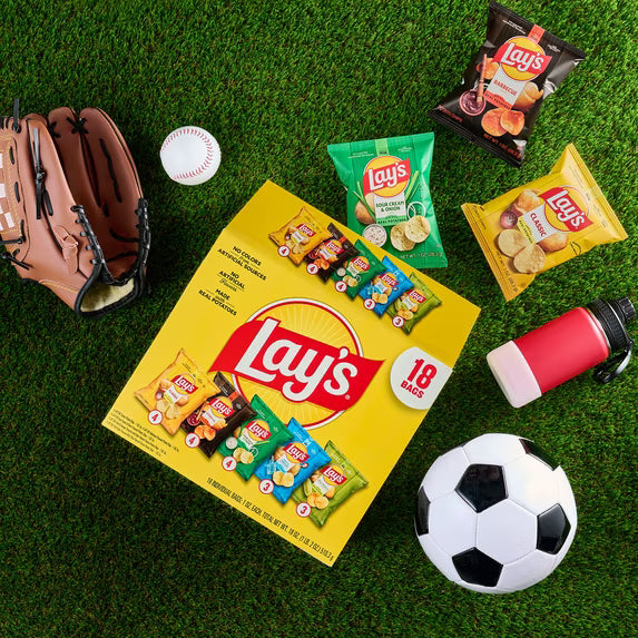 Lay's Snacks Mix Potato Chips Variety Pack, 1 oz, 18 Count