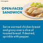 HORMEL SQUARE TABLE Roasted Chicken Breasts & Gravy Entr e Refrigerated 15 oz Plastic Tray