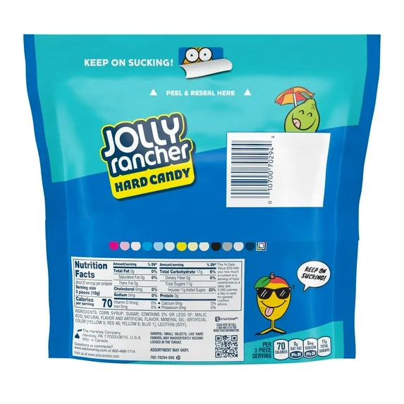 Jolly Rancher Assorted Tropical Fruit Flavored Hard Candy, Bag 13 oz