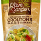 Olive Garden Garlic Romano Regular Seasoned Croutons, 5 oz Resealable Bag, Ready to Eat