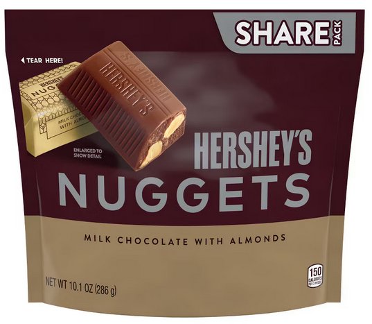 Hershey's Nuggets with Almonds Share Size Chocolate Candy - 10.1oz
