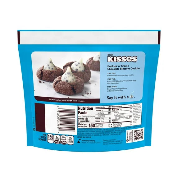 Hershey's Kisses Cookies 'n' Creme Candy, Share Pack 10 oz