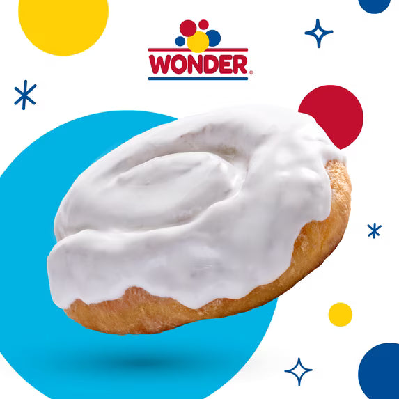 Wonder Iced Honey Buns, Individually Wrapped Iced Pastry Snacks, 10.5 oz, 6 Count