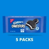 OREO Cakesters Soft Snack Cakes, 5 - 2.02 oz Snack Packs