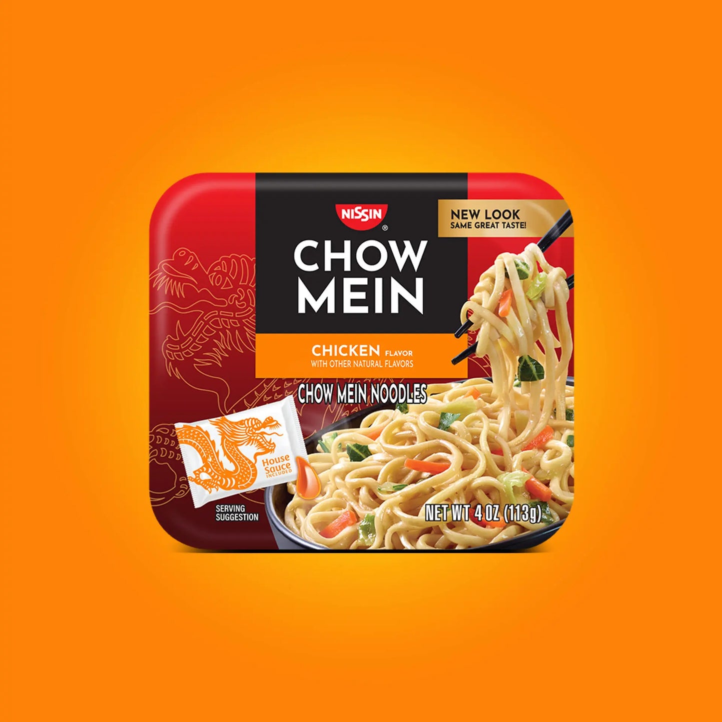 Nissin Chow Mein noodles ,Chicken flavour, 4oz