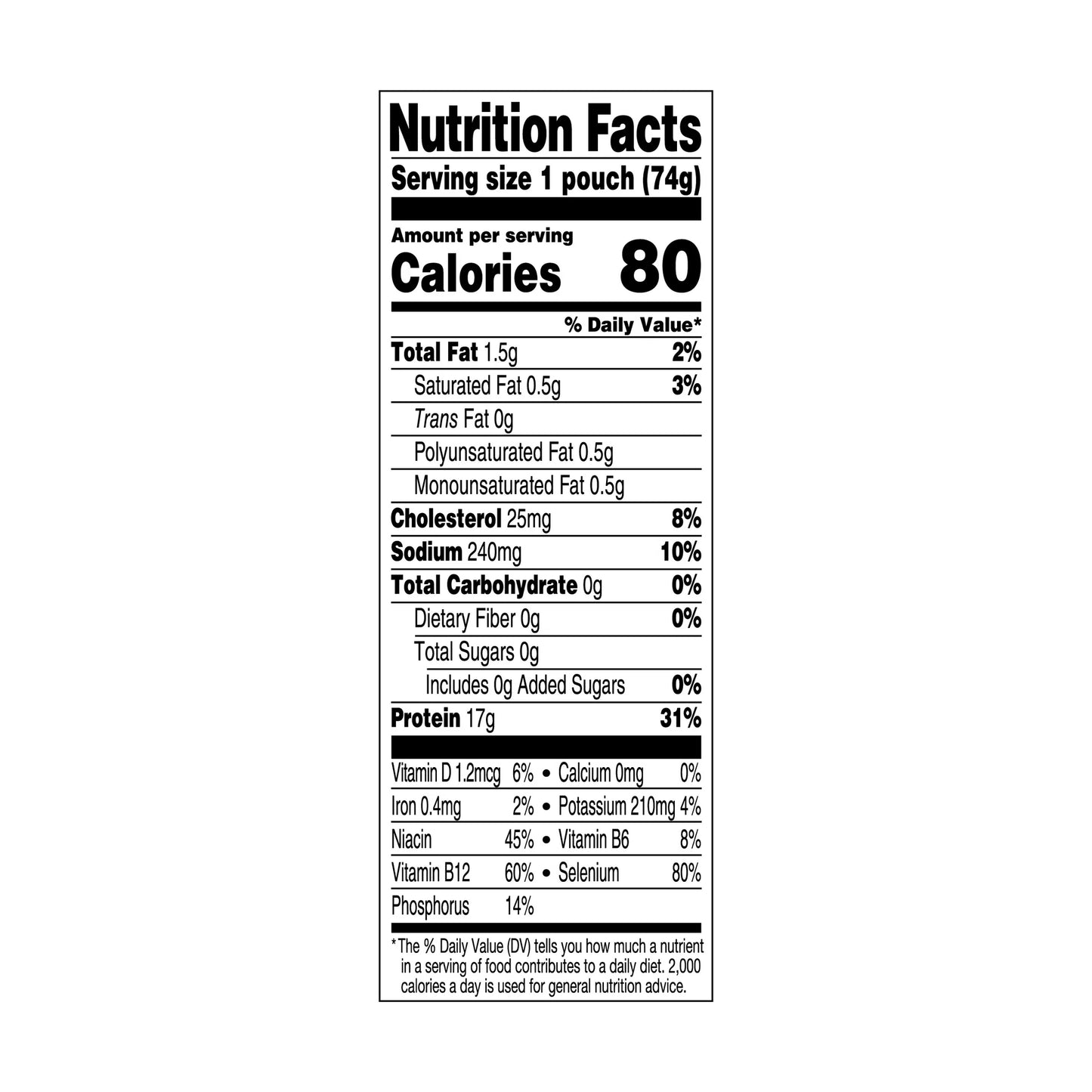 StarKist Albacore White Tuna in Water, 2.6 oz Pouch