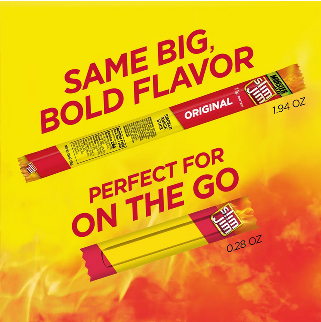 Slim Jim Original Smoked Snack Size Sticks – 12.88oz/46ct