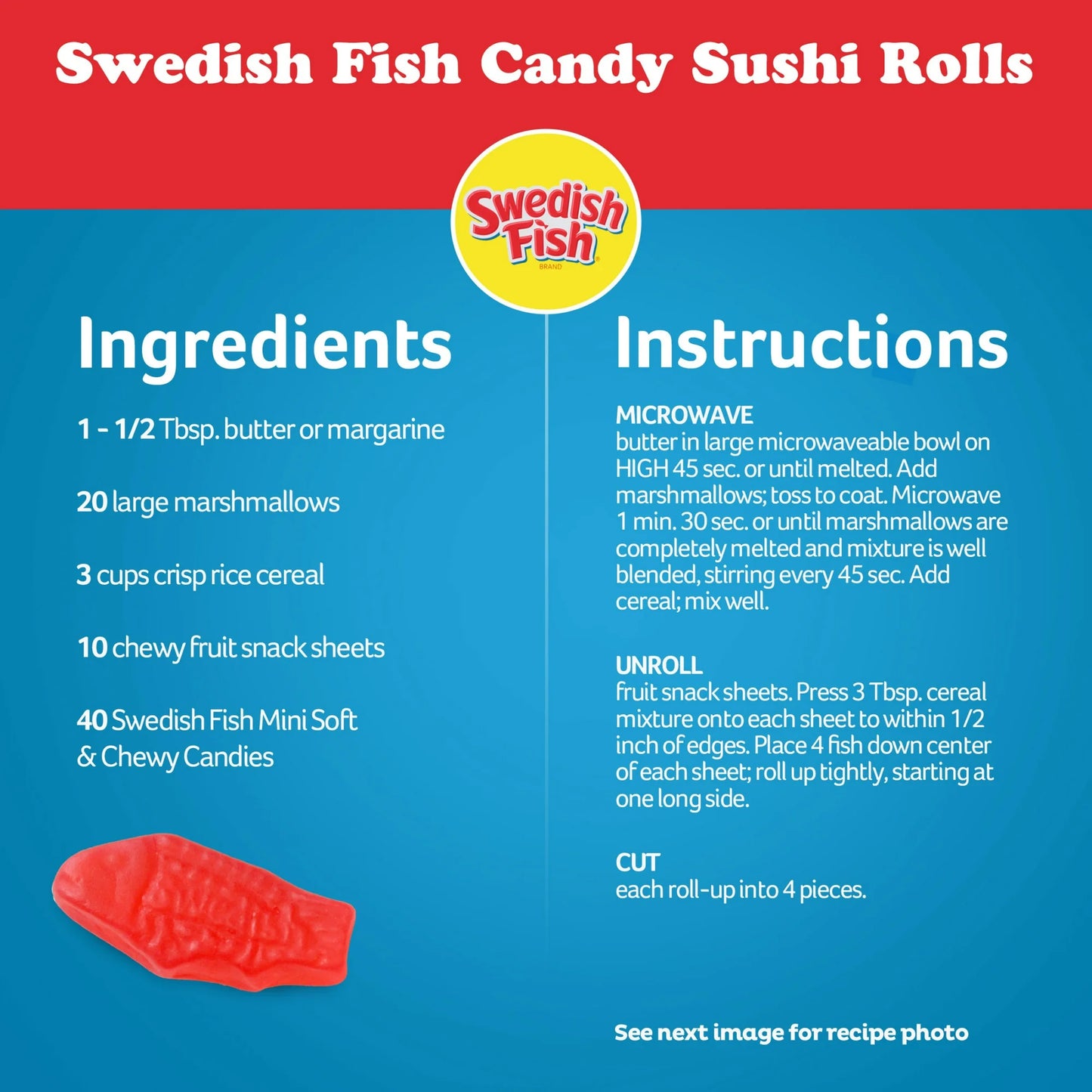 SWEDISH FISH Mini Soft & Chewy Candy, Family Size, Bulk Candy, 1.8 lb