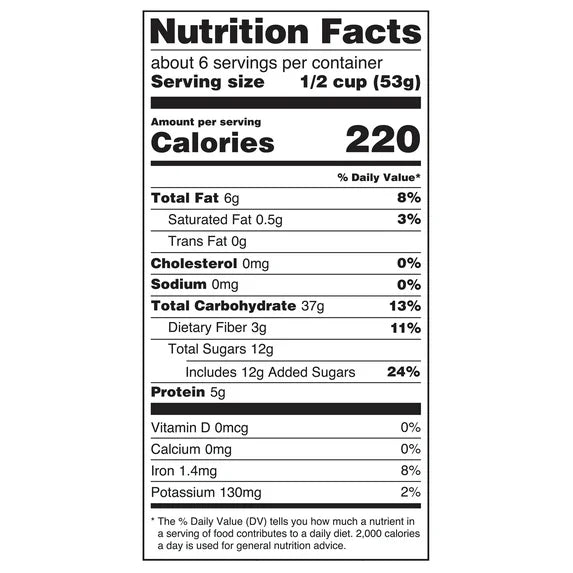Great Value French Vanilla Almond Granola, 11 oz