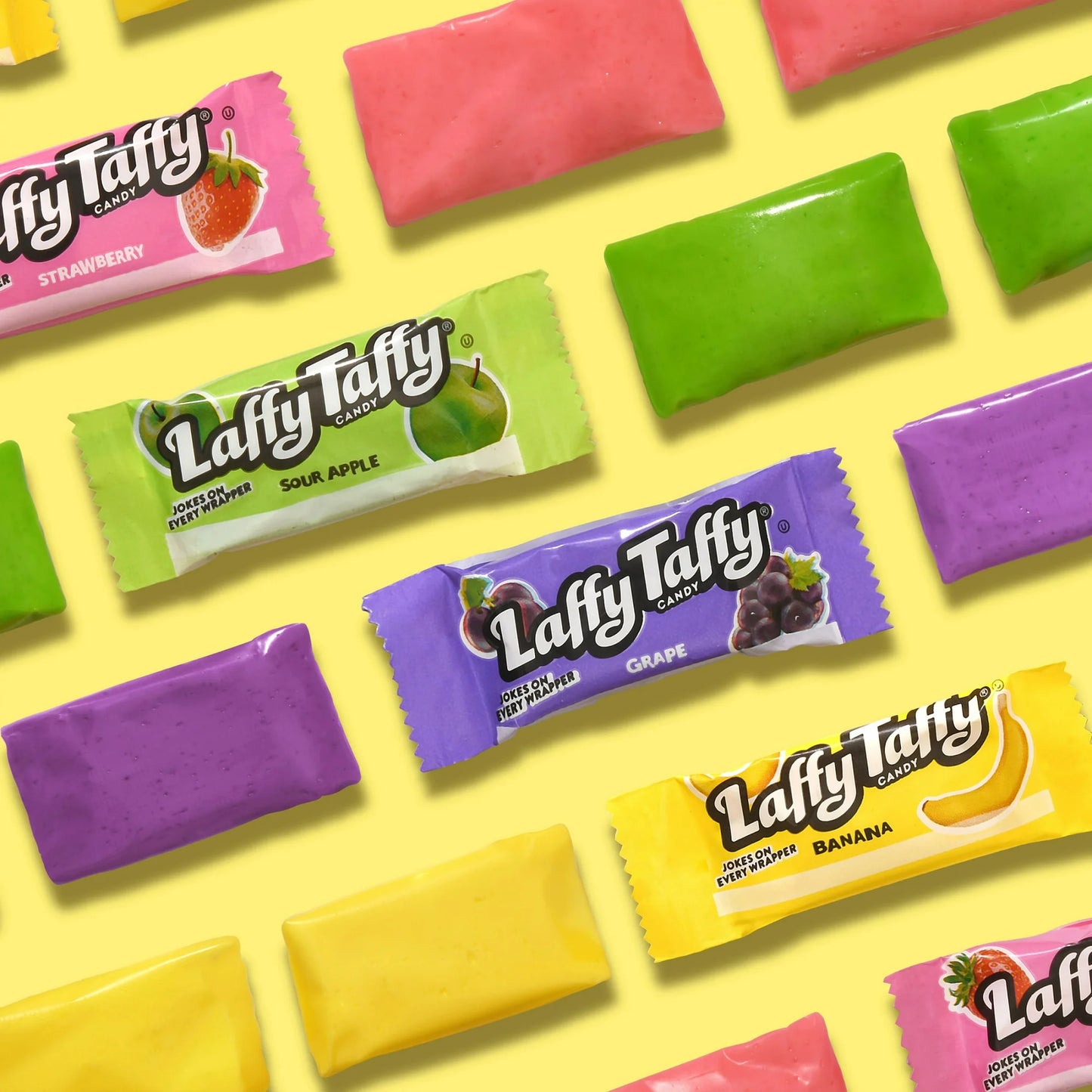 Laffy Taffy Assorted, Mini Bars, Chewy Candy in a Variety of Fruity Flavors, 22 oz Bag