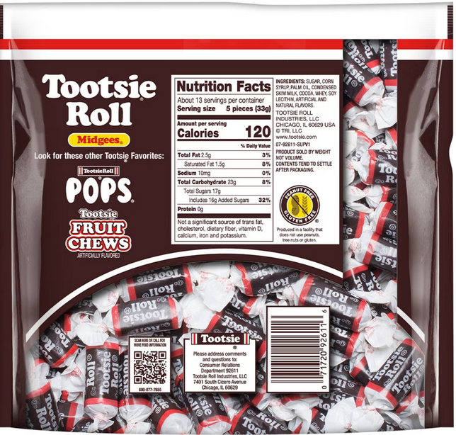 Tootsie Roll Midgees Candy Standup Bag – 15oz