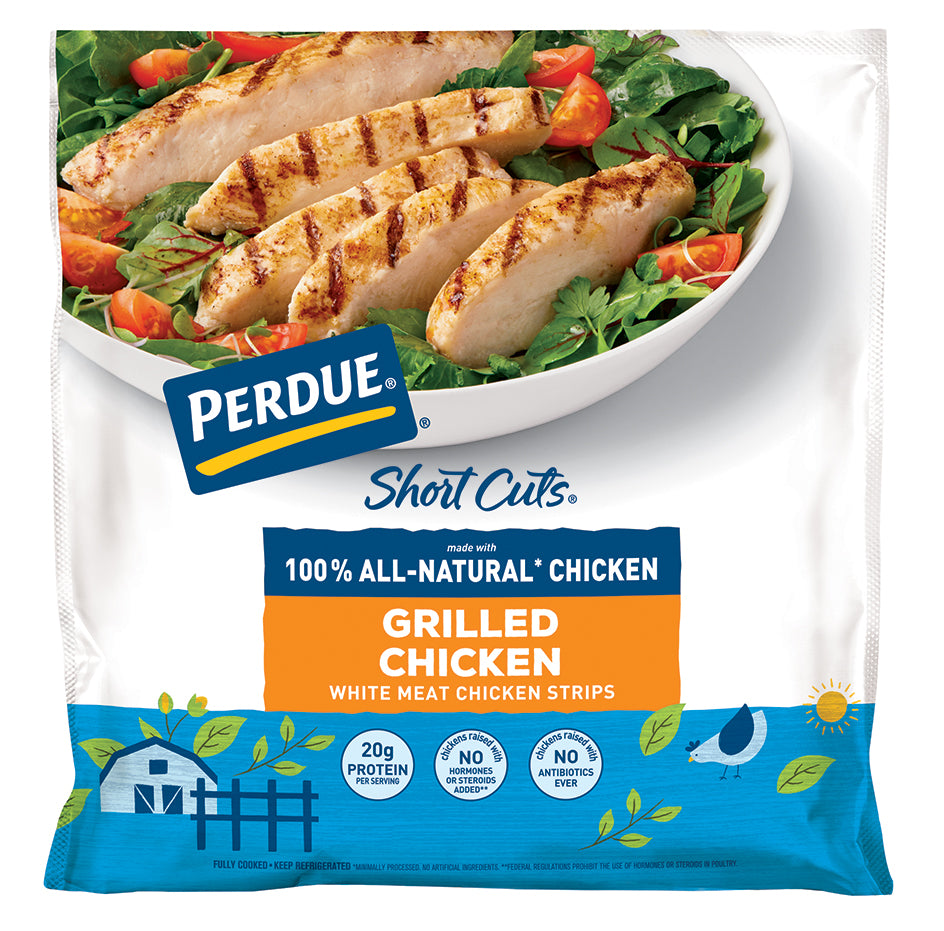 Perdue Short Cuts Refrigerated Grilled Chicken Breasts Strips 20g Protein per 8oz