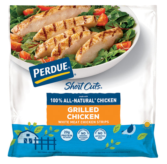 Perdue Short Cuts Refrigerated Grilled Chicken Breasts Strips 20g Protein per 8oz