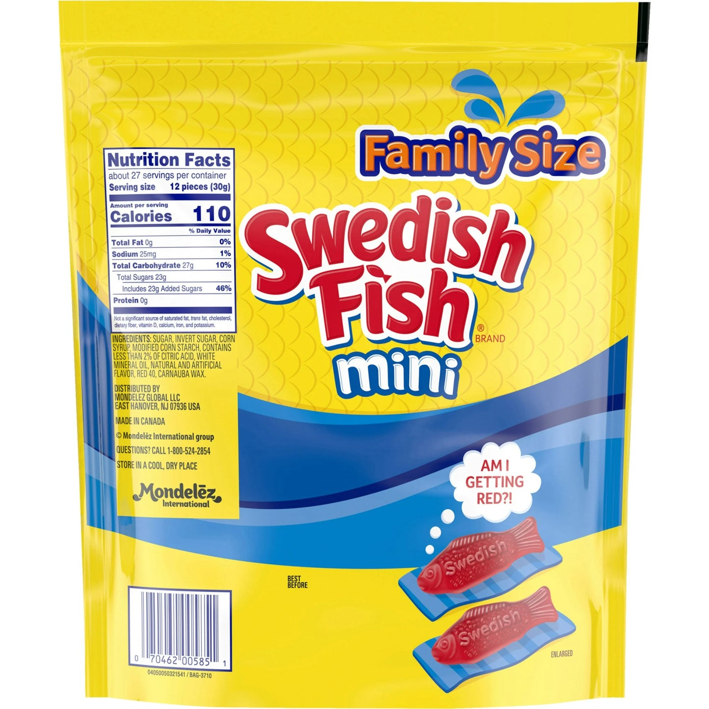 SWEDISH FISH Mini Soft & Chewy Candy, Family Size, Bulk Candy, 1.8 lb