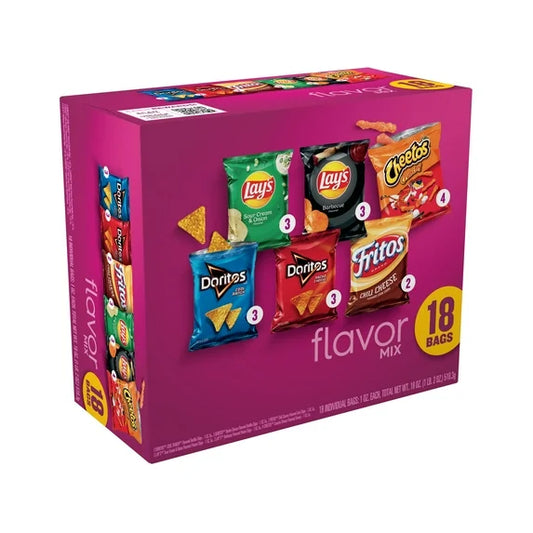 Frito Lay Flavor Mix Chips Variety Pack, 1 oz, 18 Count