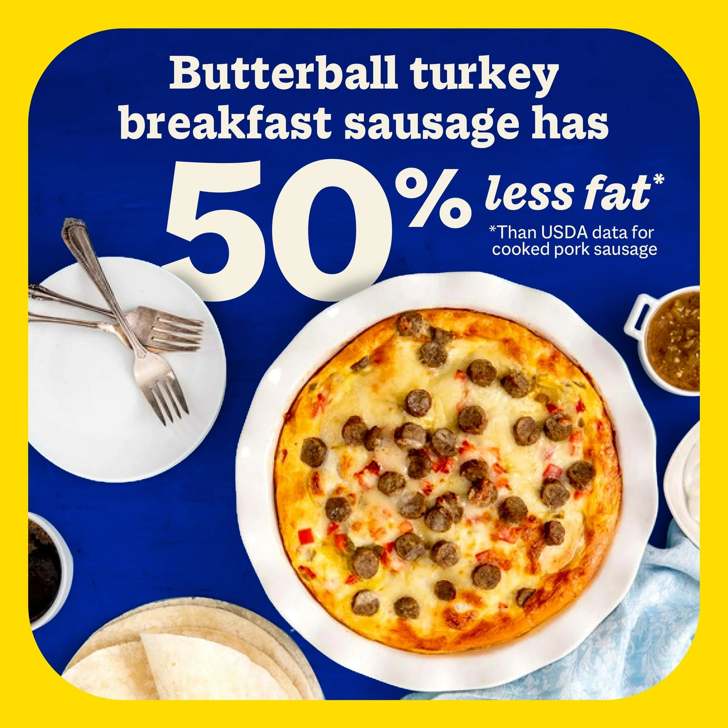 Butterball All Natural Turkey Breakfast Sausage Links, 8 oz. a piece, 12 Links