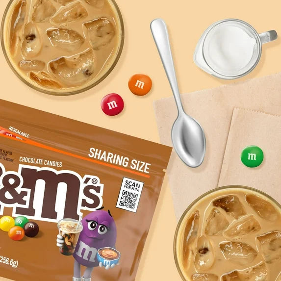 M&M'S Caramel Cold Brew Chocolate Candy, Sharing Size - 9.05 oz Bag