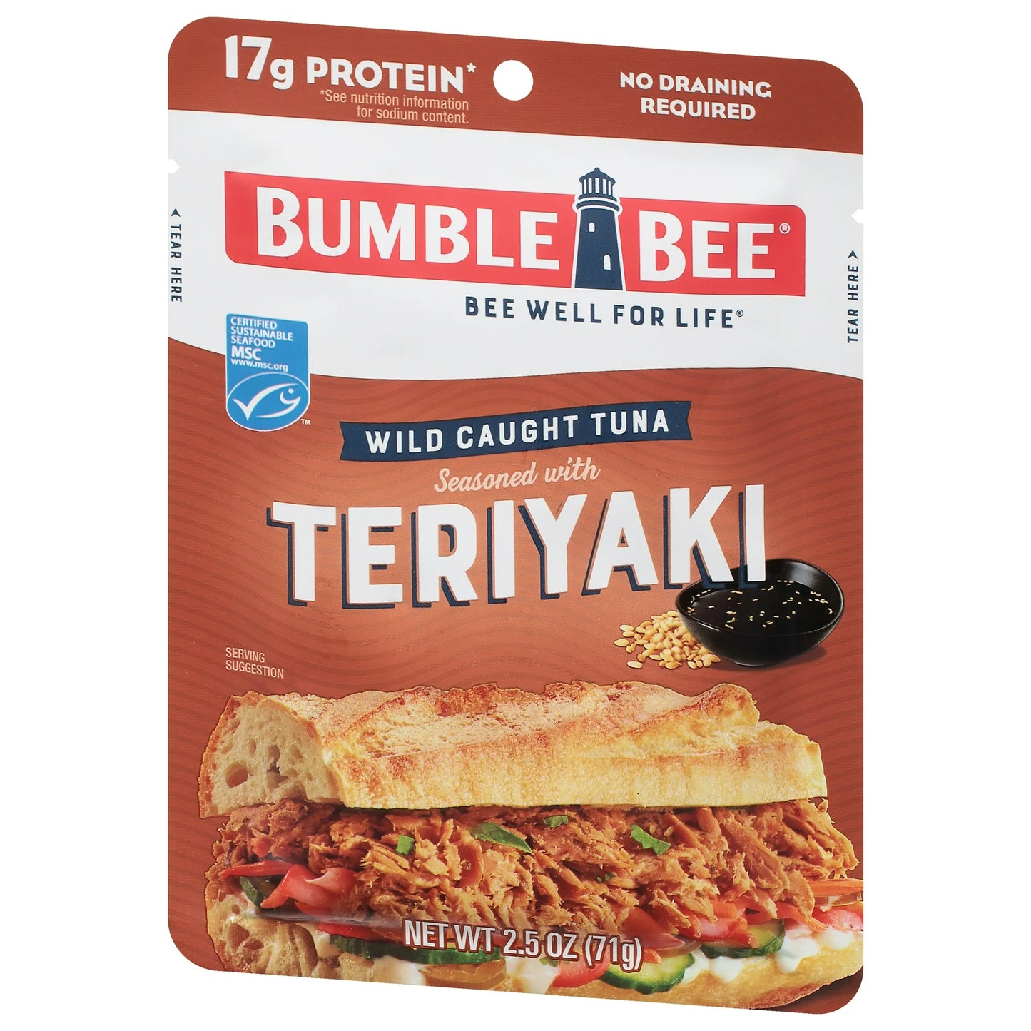Bumble Bee Tuna, Teriyaki 2.5 oz. Pouch