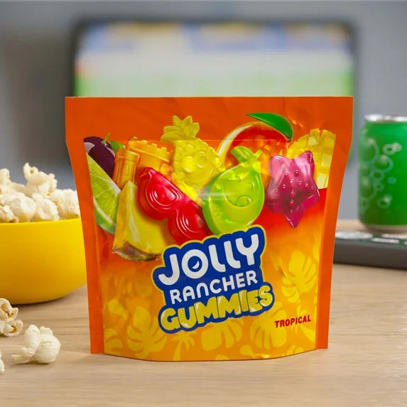 JOLLY RANCHER Gummies Tropical Fruit Flavored Candy Bag, 13 oz