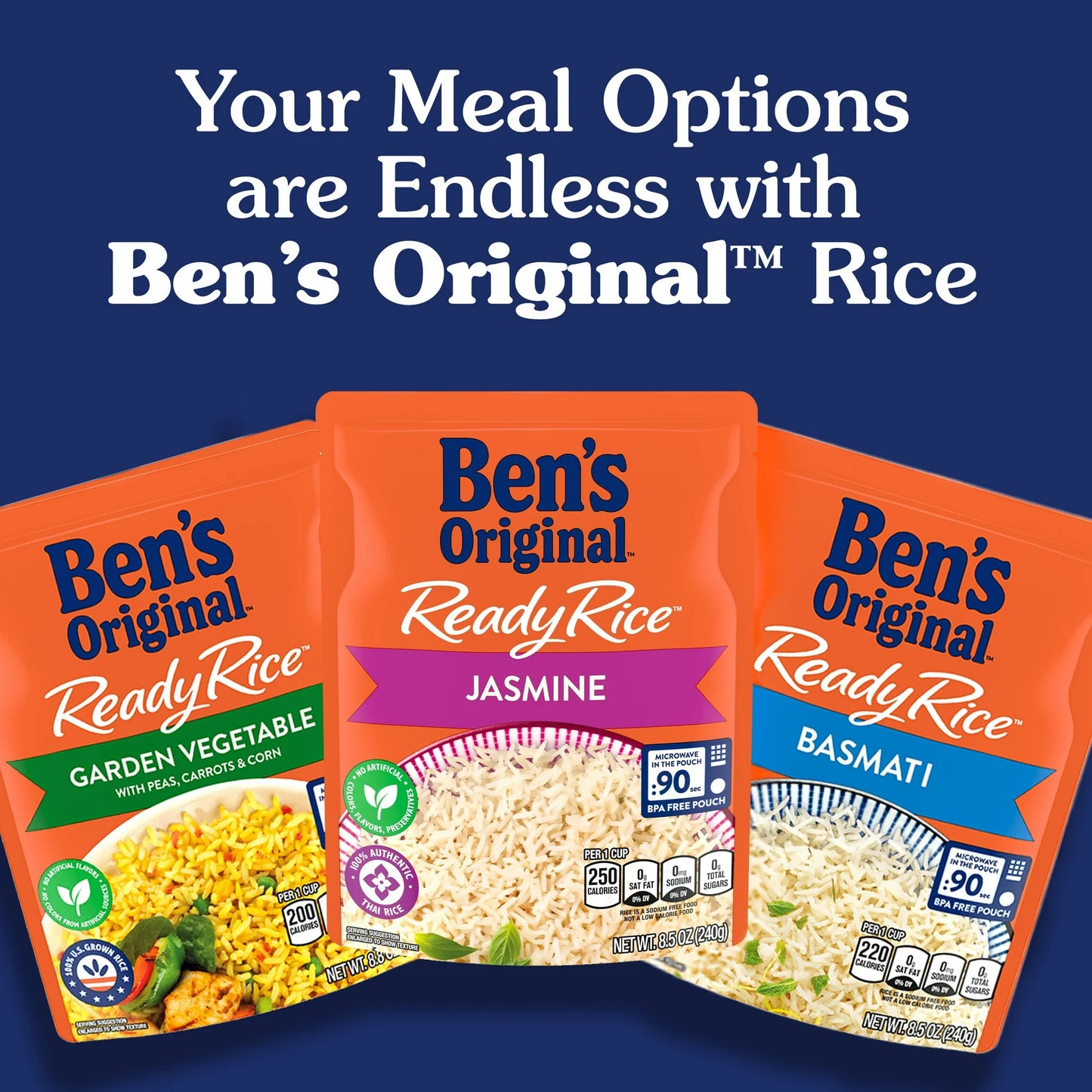 Ben's Original Ready Flavored Rice Pilaf, Easy Dinner Side, 8.8 Ounce Pouch