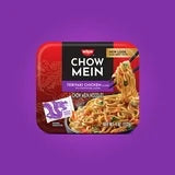 Nissin Foods Chow Mein Instant Noodles, Teriyaki Chicken Flavor, 4.0 oz Tray, Shelf-Stable