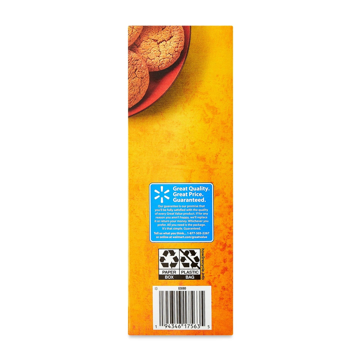 Great Value Ginger Snap Flavor Cookies, 16oz