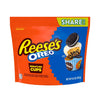 Reese's OREO Miniatures Milk Chocolate and White Creme Peanut Butter Cups Candy, Share Pack 9 oz