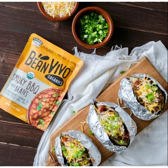 BeanVIVO Organic Smoky BBQ Pinto Beans, 10 oz. Pouch