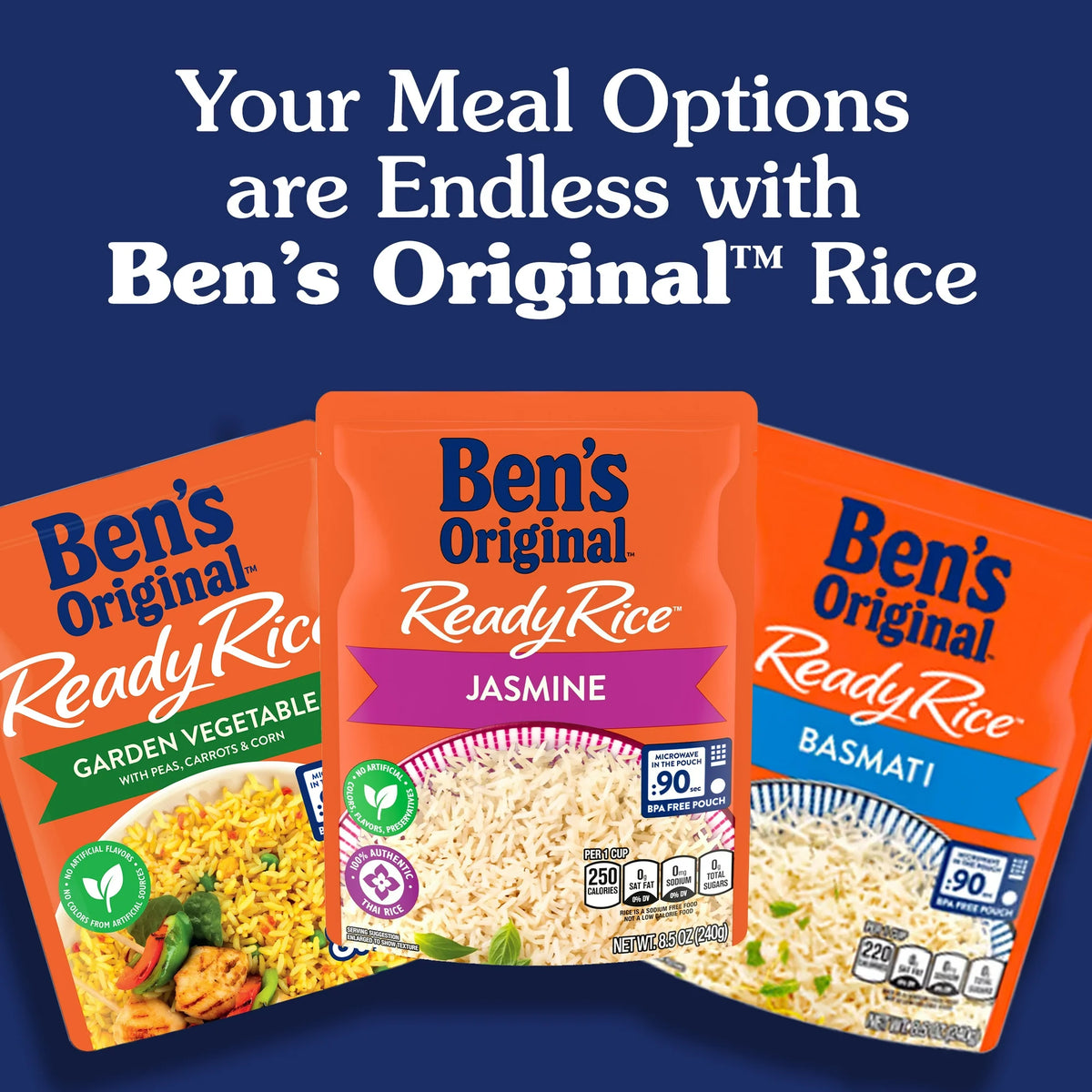 Fried Rice Package Ben's Original Ready Rice Fried Flavored Rice, 8.5 Ounce Pouch – Shop ...