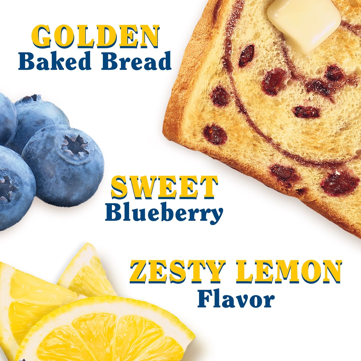 Pepperidge Farm Swirl Lemon Blueberry Flavored Breakfast Bread, 14 oz Loaf