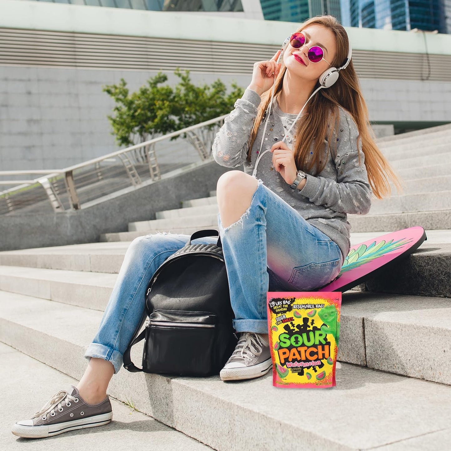 SOUR PATCH Watermelon Soft & Chewy Candy, Family Size, 1.8 lb