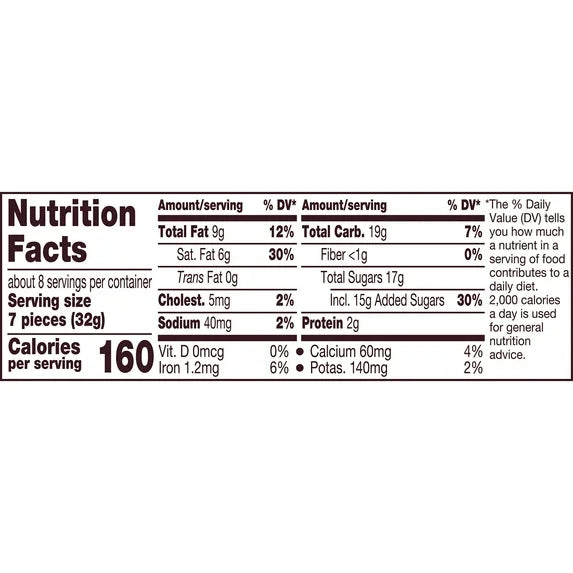 Hershey's Kisses Rainbow Brownie Flavored Candy, Share Pack 9 oz