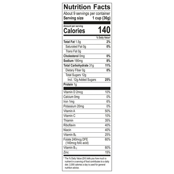 Post Fruity PEBBLES Cereal, Gluten-Free, 10 Vitamins/Minerals, Sweetened Rice Cereal, 11 oz