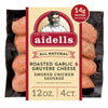 Aidells All Natural Roasted Garlic & Gruyere Cheese Smoked Chicken Sausage Links, 12 oz, 4 Count